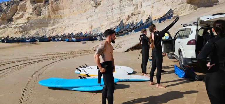 Session de surf à Aarish, Dakhla